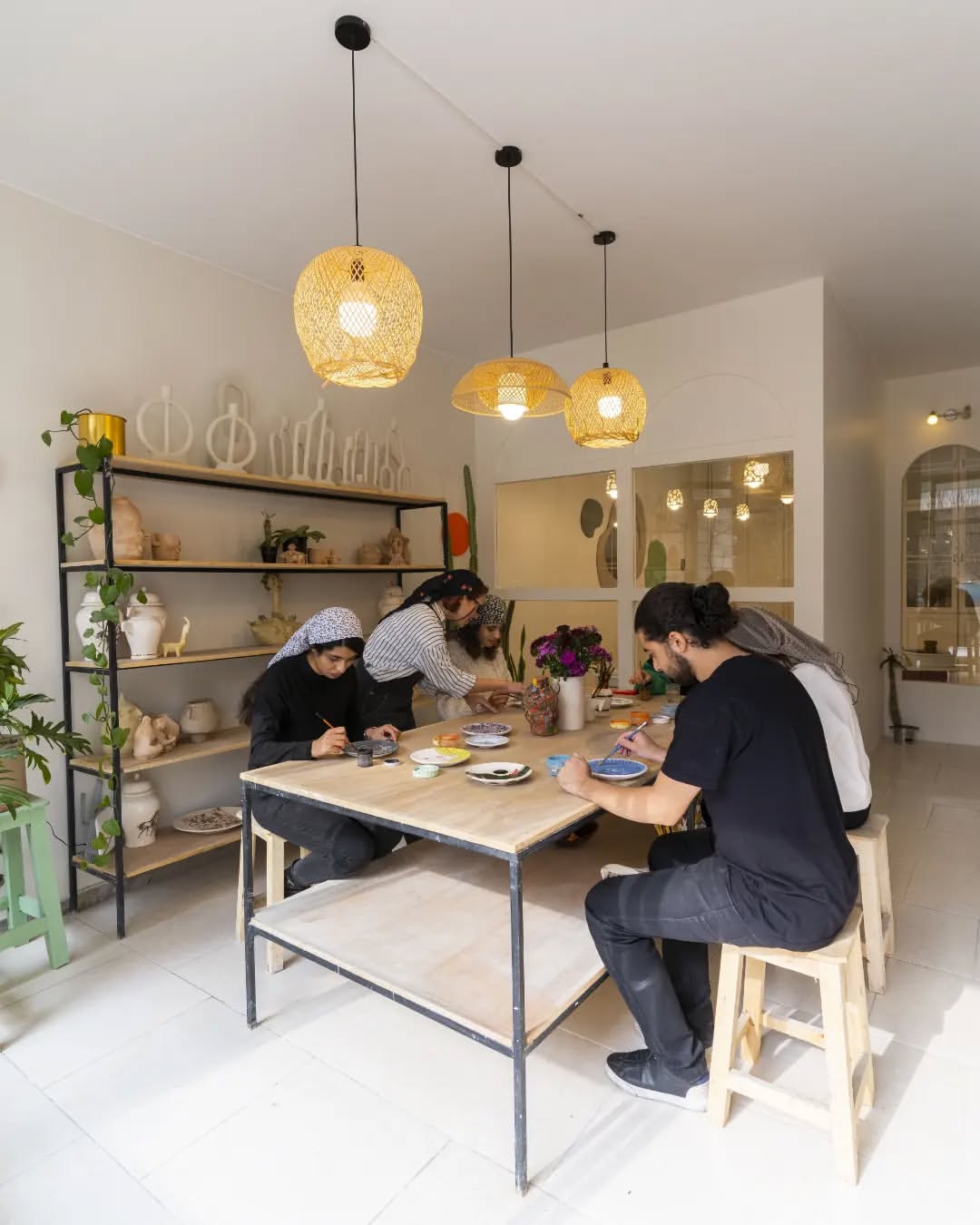 فضای اشتراکی سفالگری