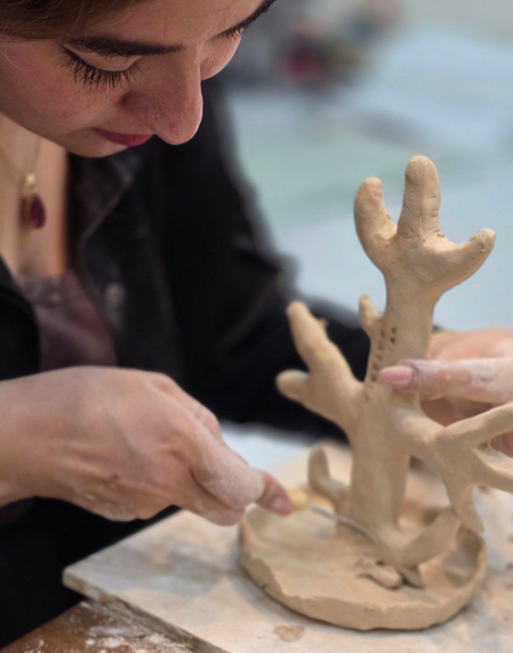 تجربه یک روزه سفالگری