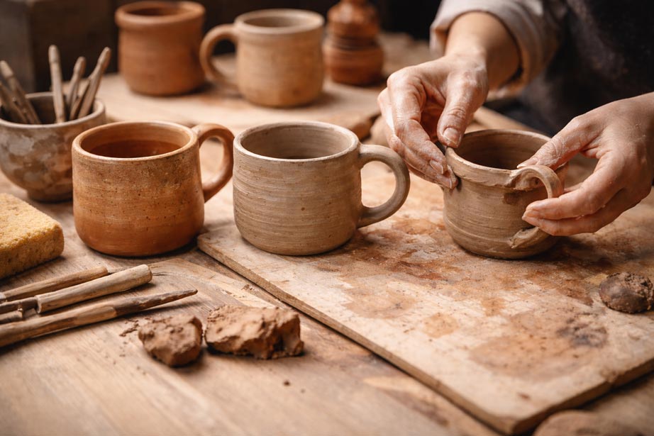 آموزش کامل ساخت ماگ سفالی با دست