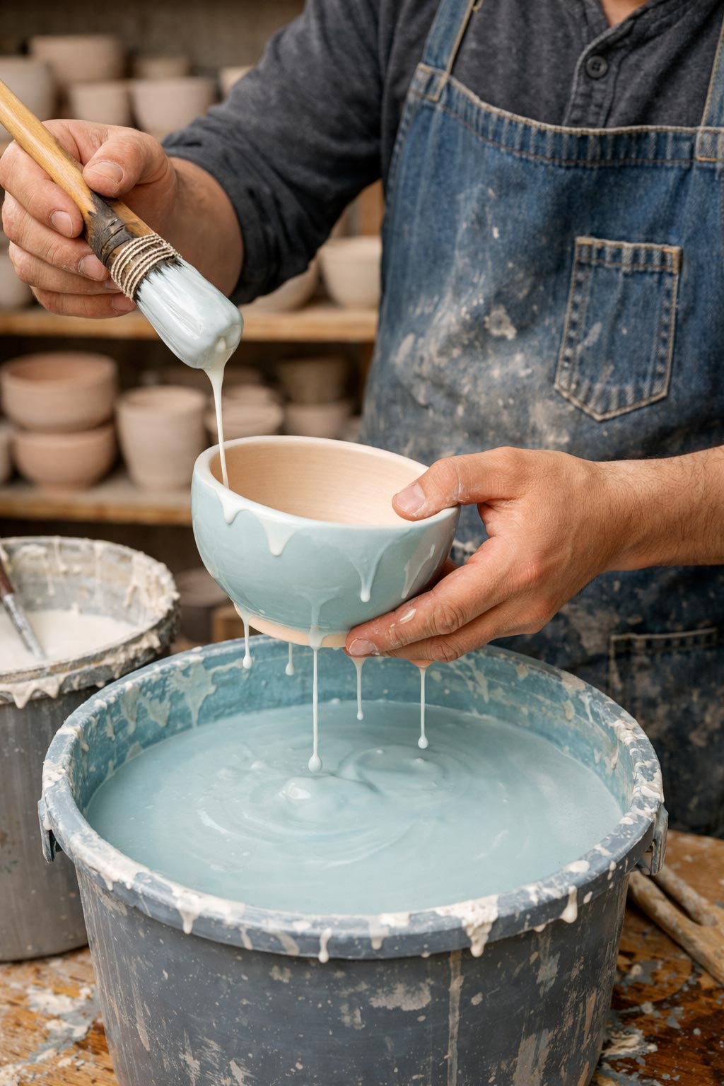 لعاب در سفالگری